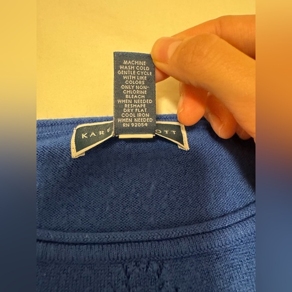 Scott Royal Blue Women's Crew Neck Sweater - Picture 3 of 3